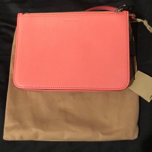 Coral Burberry Handbag - Picture 1 of 5